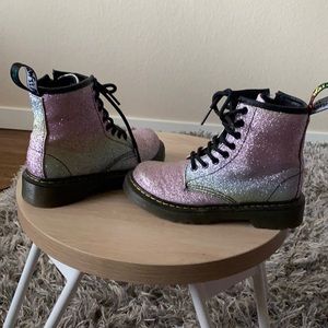 Kid Size 12 RainbowGlitterDr. Marten